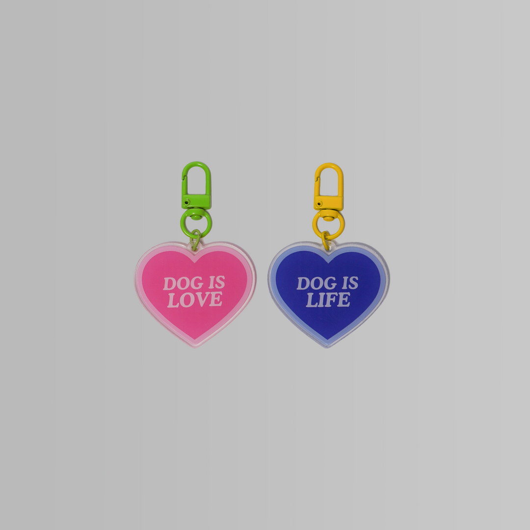 Dog is Love / Life Pet Charm & Keychain